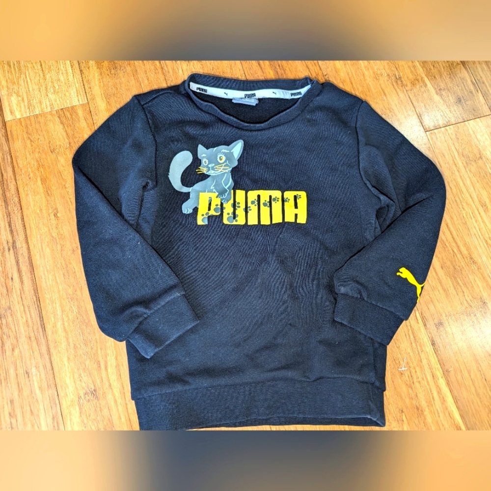 Puma toddler black pullover sweater